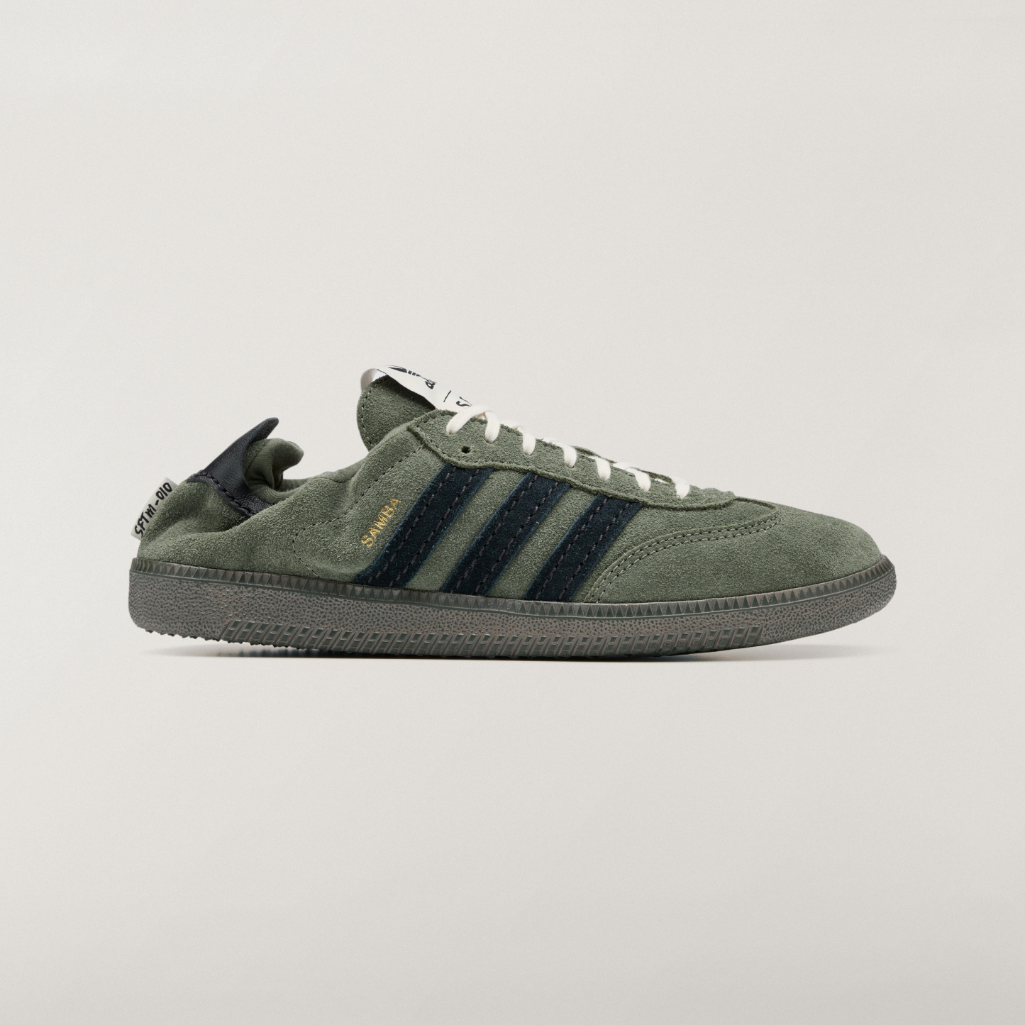 adidas SAMBA OG SFTM Shoes - Base Green / Core Black / Gold Metallic - View 2