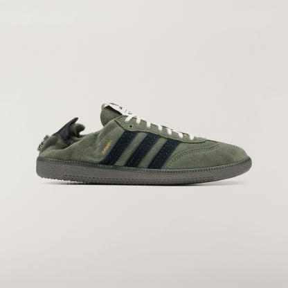 adidas SAMBA OG SFTM Shoes - Base Green / Core Black / Gold Metallic - View 2