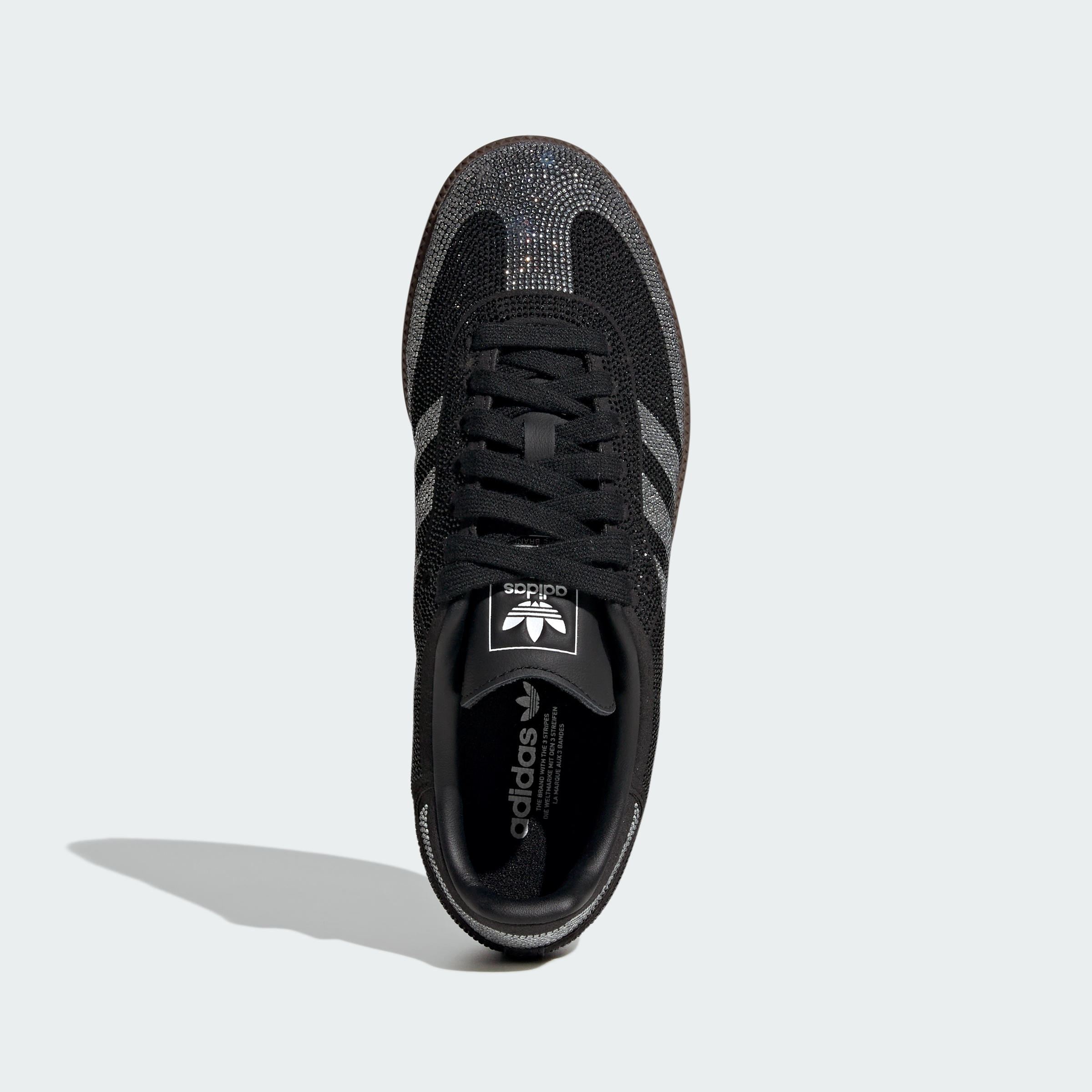 adidas SAMBA OG SHOES - Core Black / Core Black / Cloud White - View 3