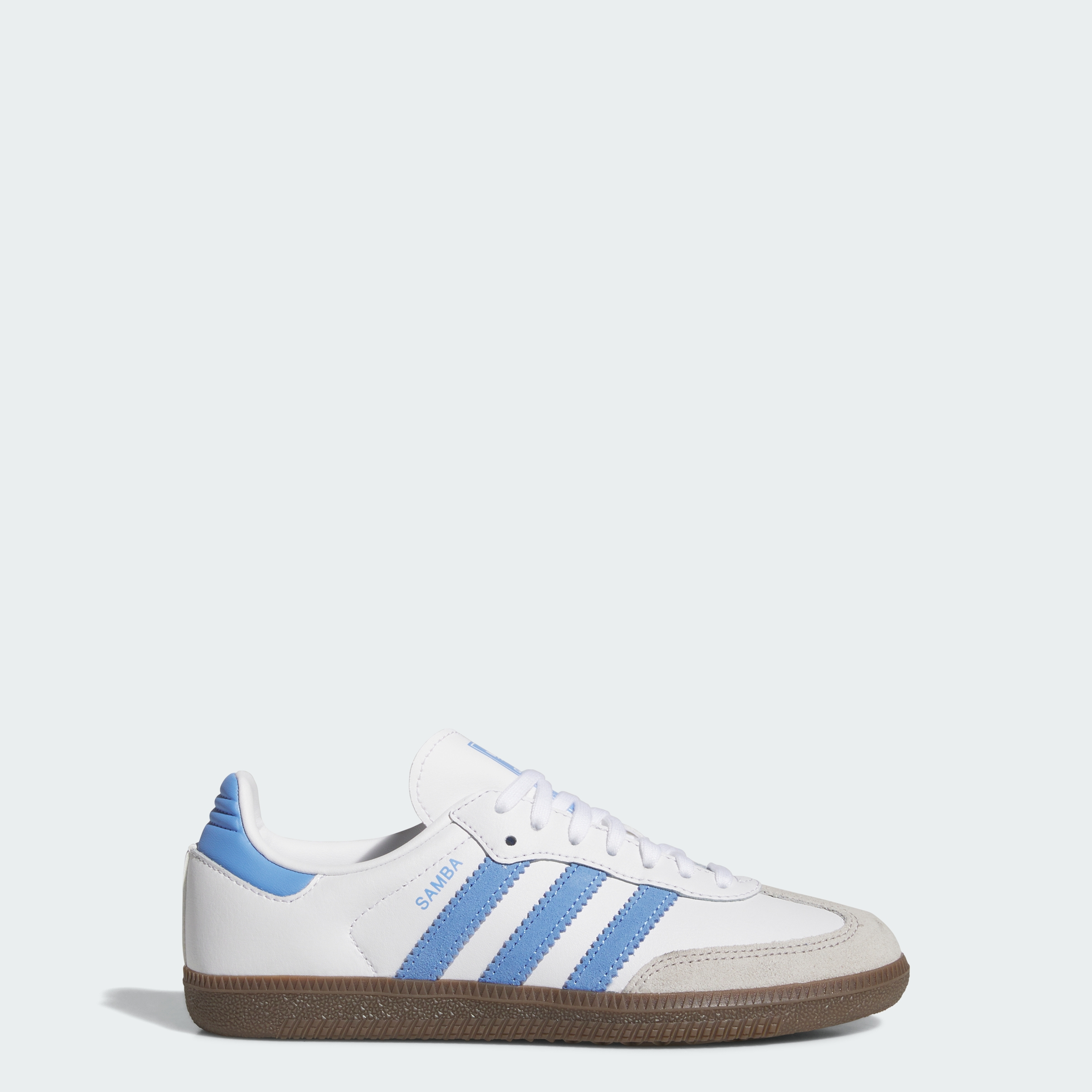 adidas SAMBA OG SHOES - Cloud White / Blue Fusion / Gum - View 1