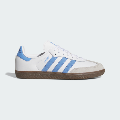 adidas SAMBA OG SHOES - Cloud White / Blue Fusion / Gum - View 2
