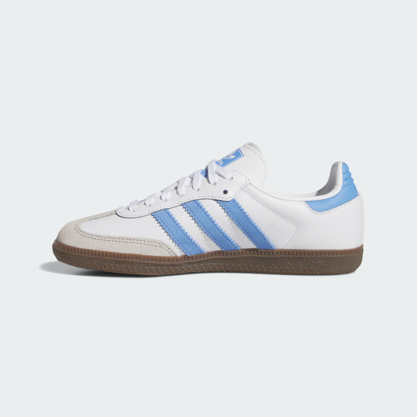 adidas SAMBA OG SHOES - Cloud White / Blue Fusion / Gum - View 7