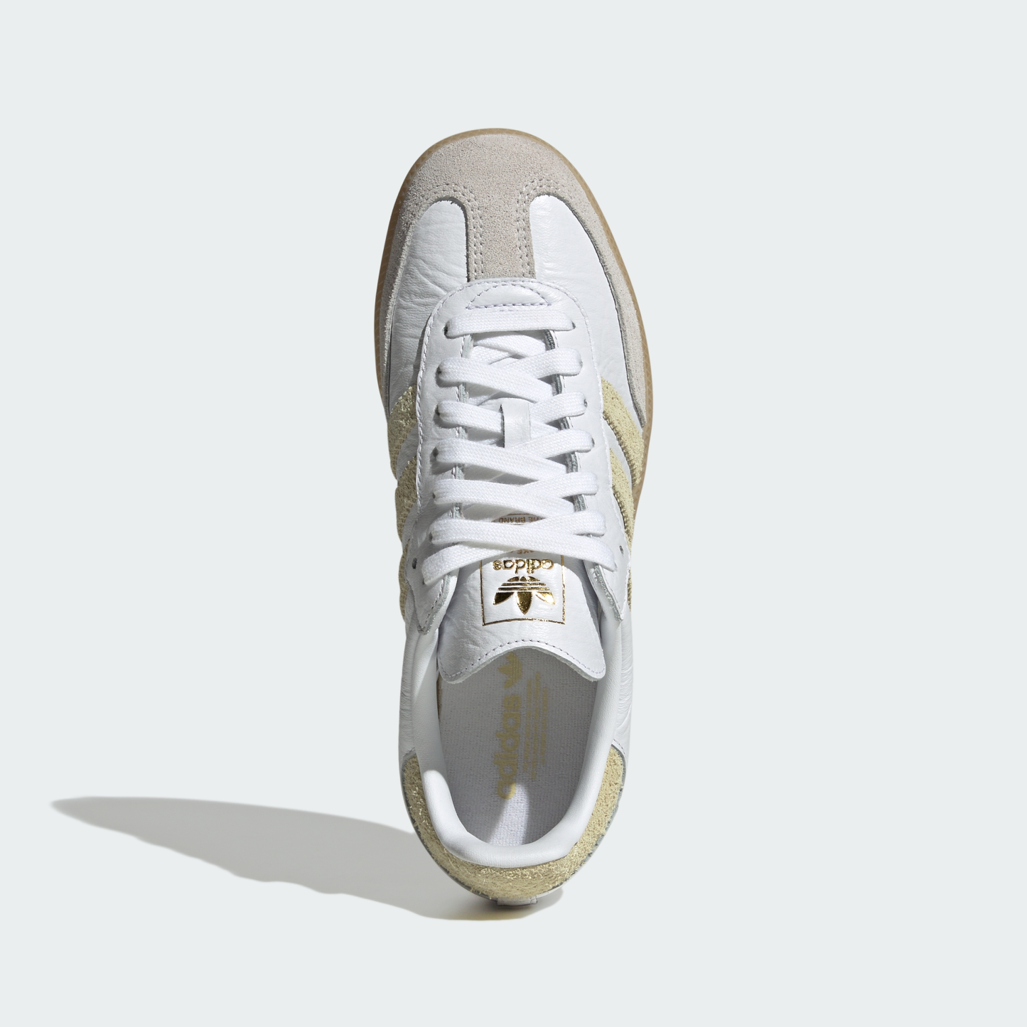 adidas SAMBA OG SHOES - Cloud White / Dual Yellow / Gum - View 3