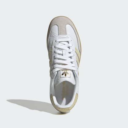 adidas SAMBA OG SHOES - Cloud White / Dual Yellow / Gum - View 3