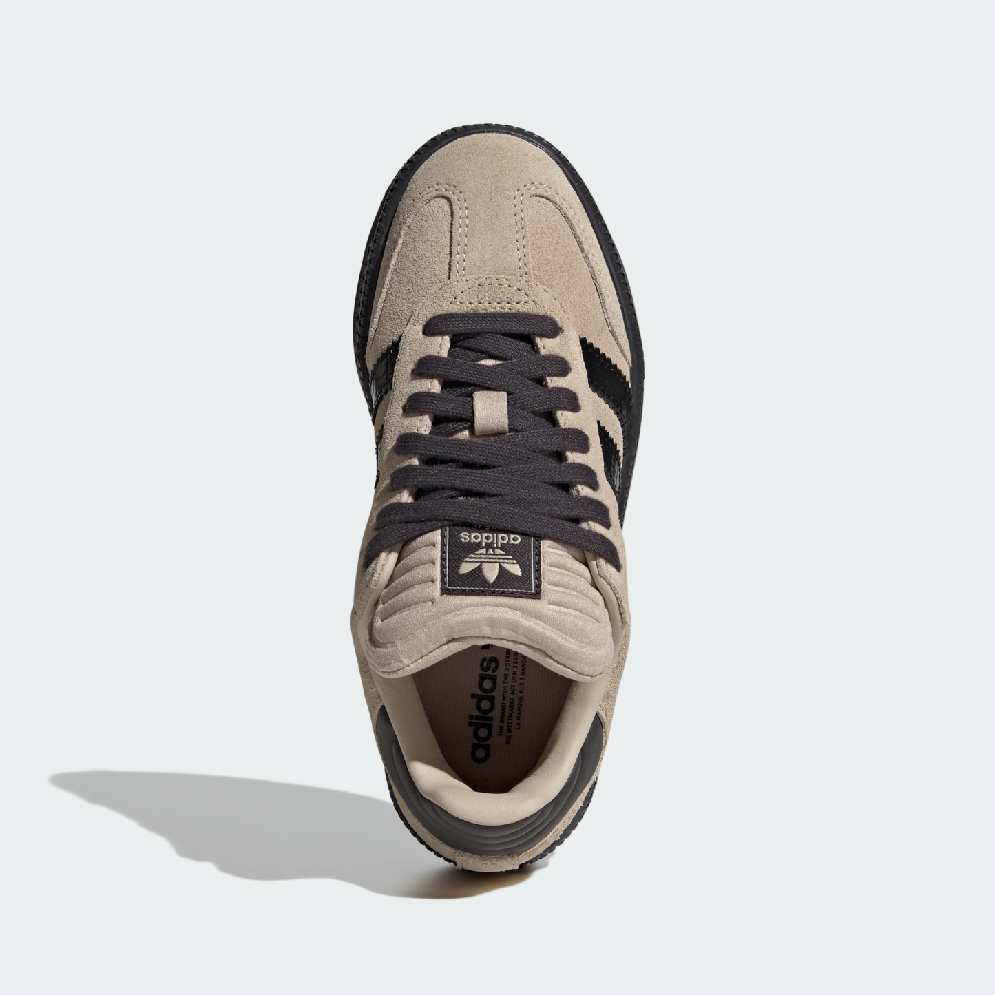 adidas SAMBA XLG SHOES - Stone Khaki / Core Black / Utility Black - View 3