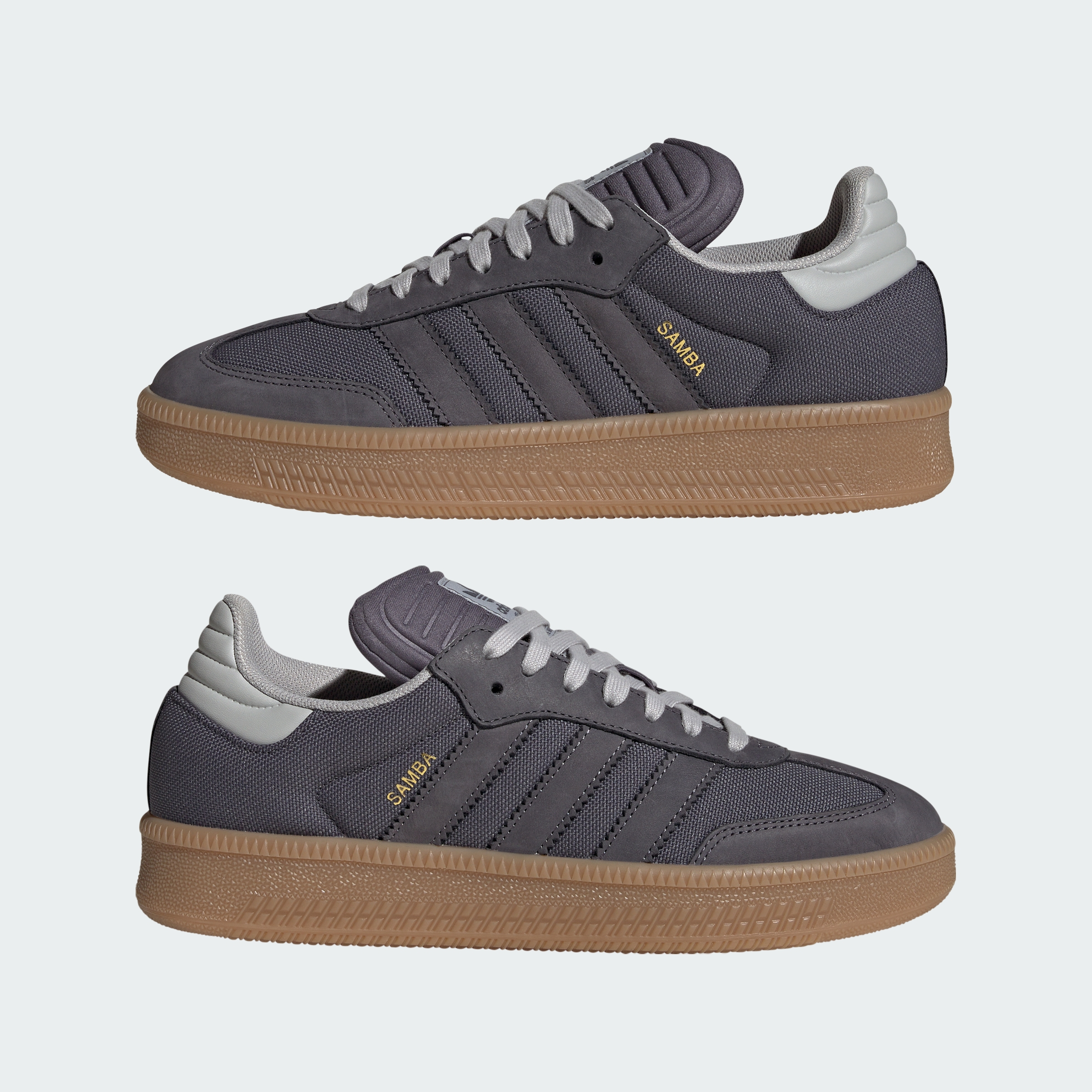 adidas SAMBA XLG SHOES - Aurora Onix / Aurora Onix / Gum - View 8