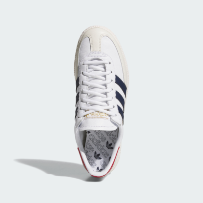 adidas SPEZIAL SPIKELESS GOLF SHOES - Cloud White / Night Indigo / Team Victory Red - View 3