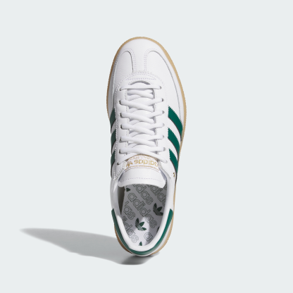 adidas SPEZIAL SPIKELESS GOLF SHOES - Cloud White / Collegiate Green / Gum - View 3