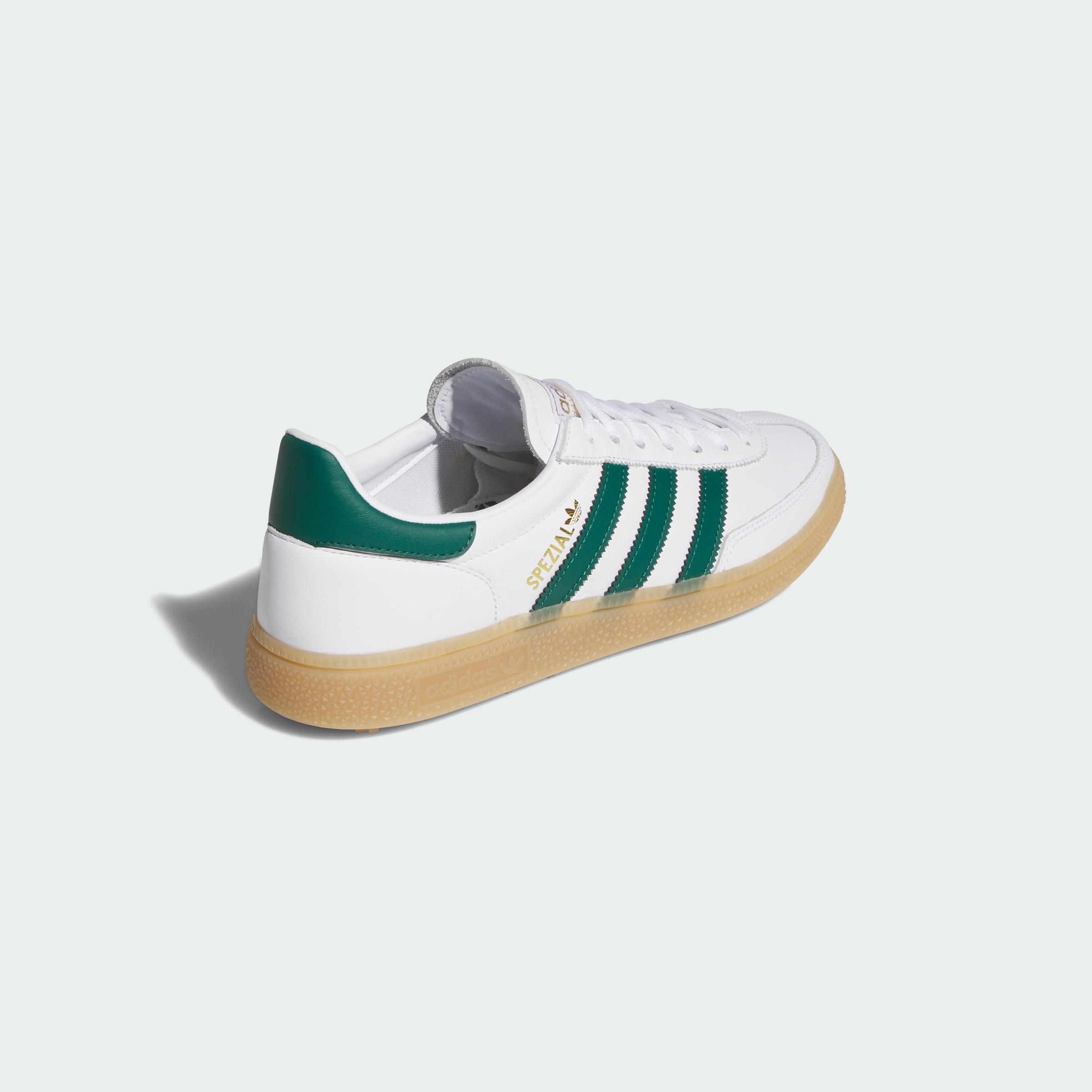 adidas SPEZIAL SPIKELESS GOLF SHOES - Cloud White / Collegiate Green / Gum - View 6