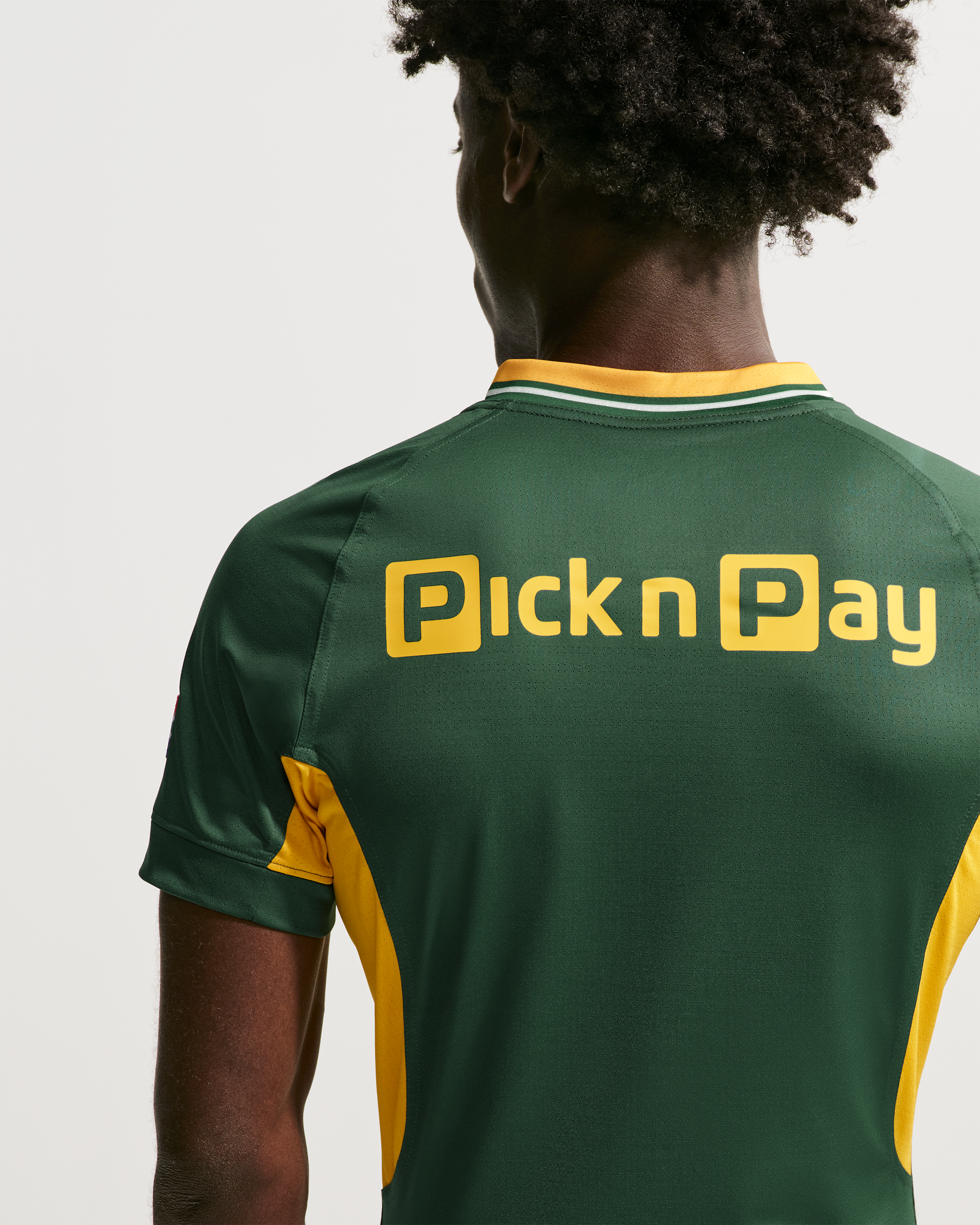 Springboks RGR Match Jersey Men's Nike Rugby Jersey - Gorge Green/University Gold/University Gold - View 2