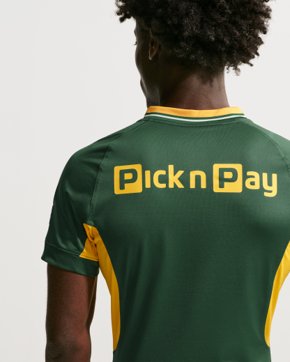 Springboks RGR Match Jersey Men's Nike Rugby Jersey - Gorge Green/University Gold/University Gold - View 2