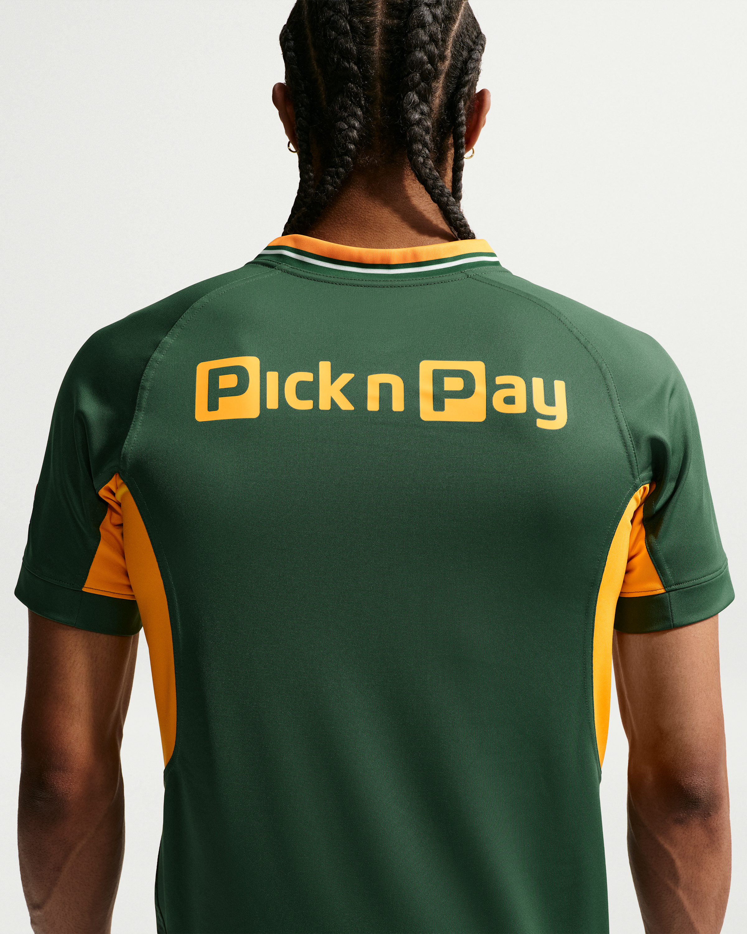 Springboks RGR Replica Home Men's Nike Rugby Shirt - Gorge Green/University Gold/University Gold - View 2