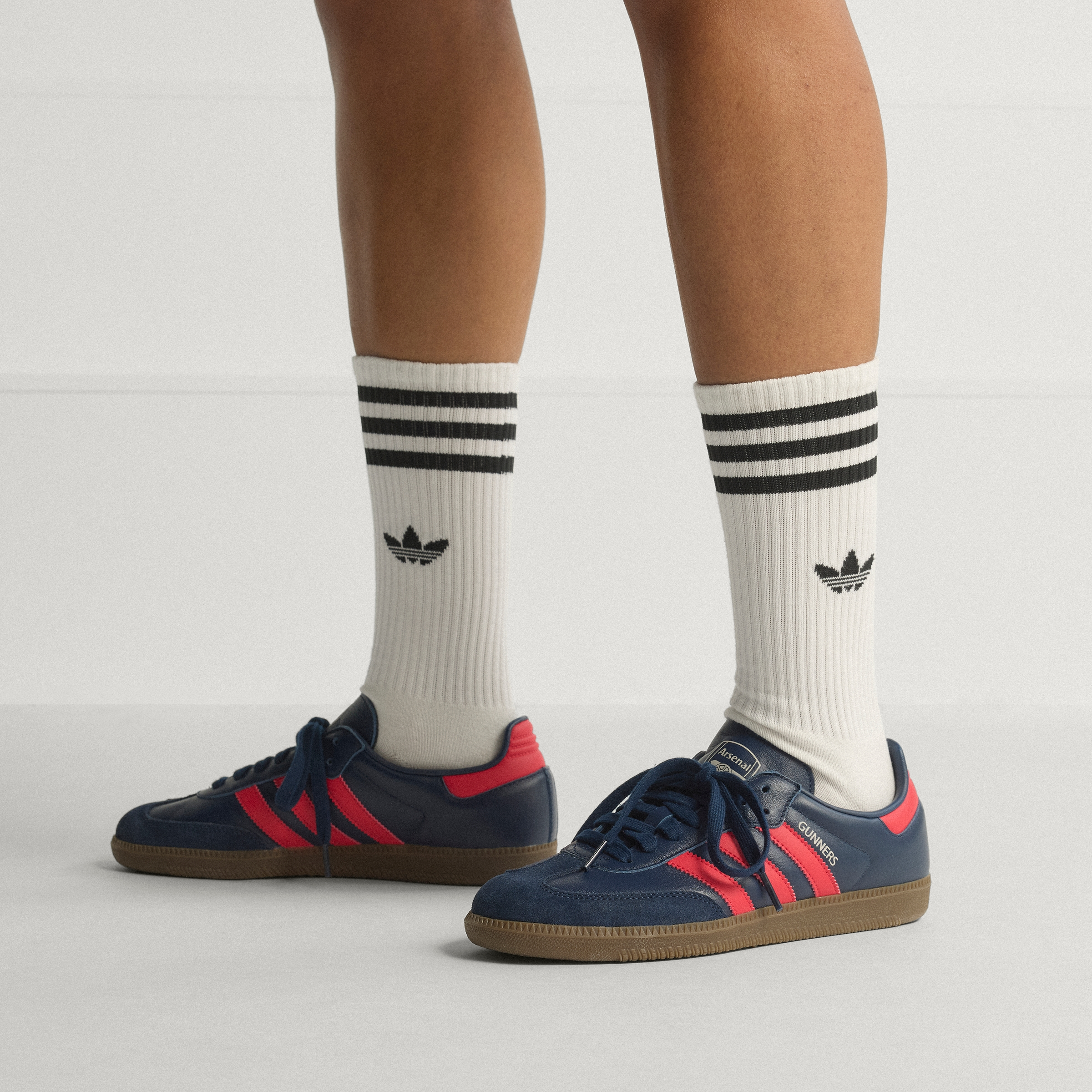 adidas Samba Arsenal Shoes - Night Indigo / Pure Ruby / Gum - View 2
