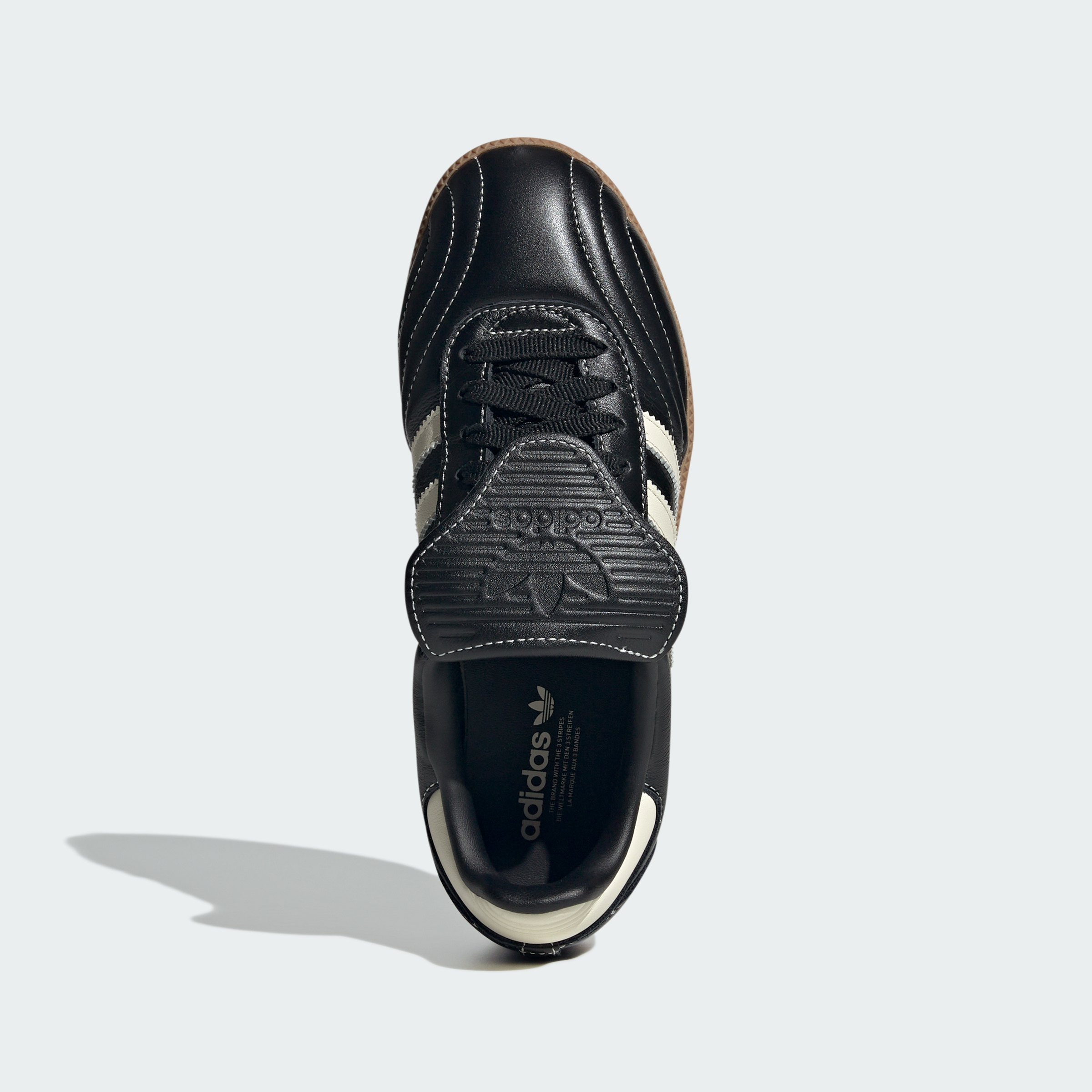 adidas Samba Lt Shoes - Core Black / Cream White / Gum - View 3