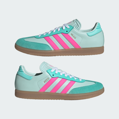 adidas Samba Messi Boots - Halo Mint / Lucid Pink / Gum - View 8