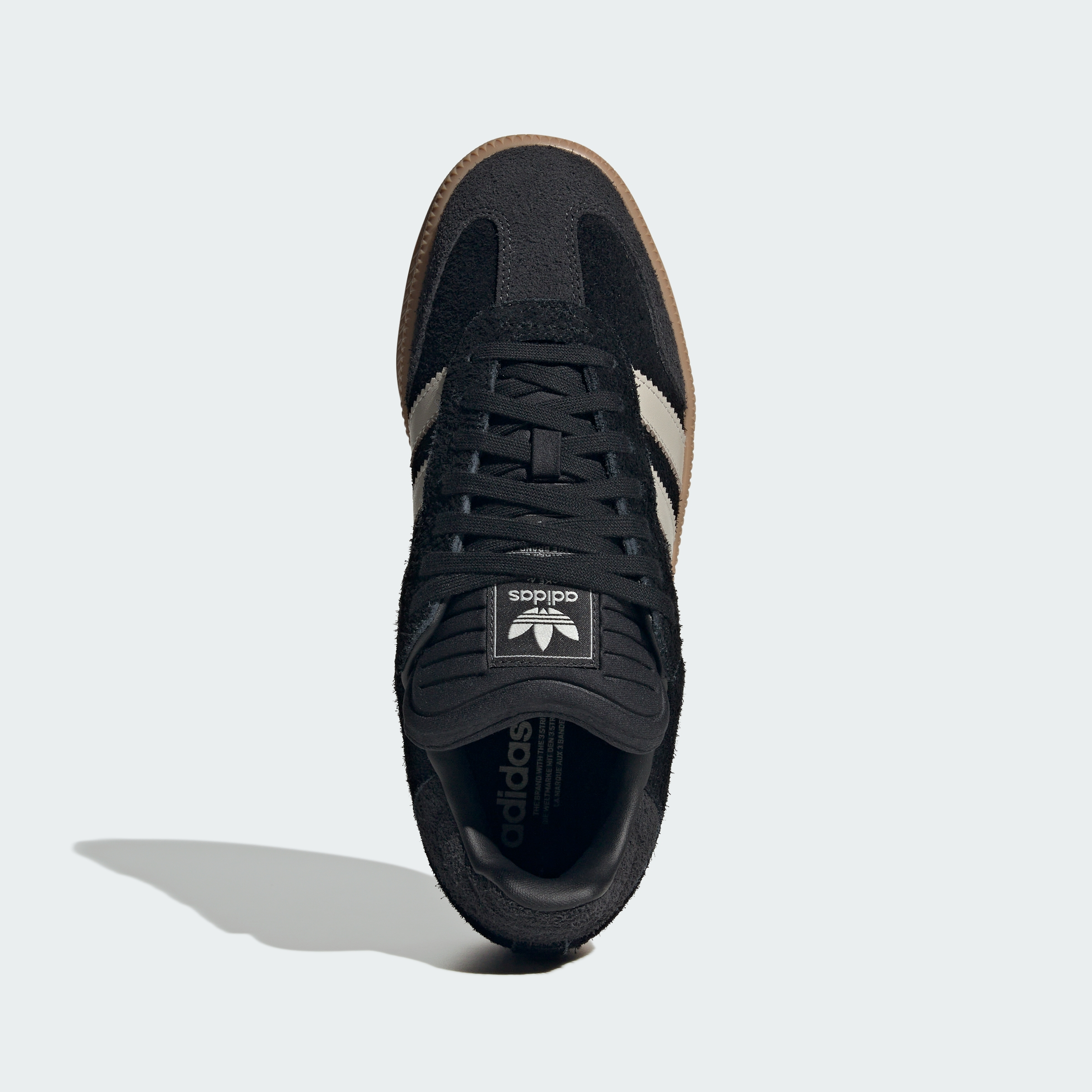adidas Samba XLG Shoes - Core Black / Beige / Gum - View 3