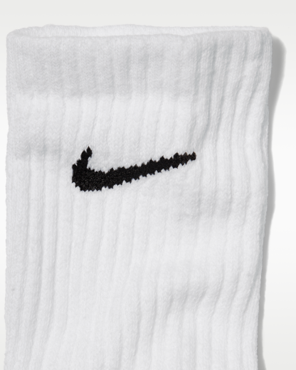 Nike Everyday Cushioned Training Crew Socks (6 Pairs) - White/Black - View 2