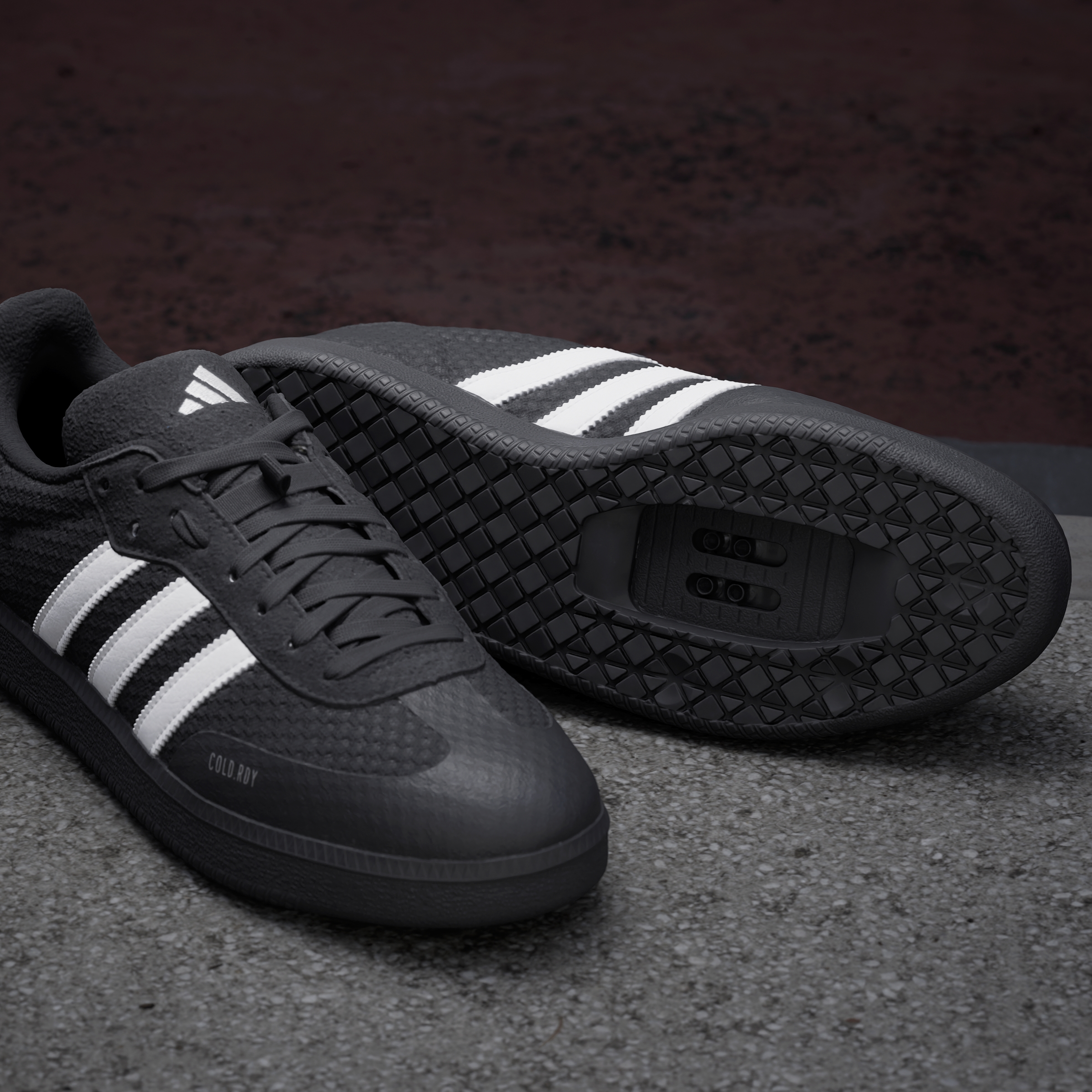 adidas Velosamba Cold.Rdy Cycling Shoes - Core Black / Cloud White / Zero Metalic - View 10