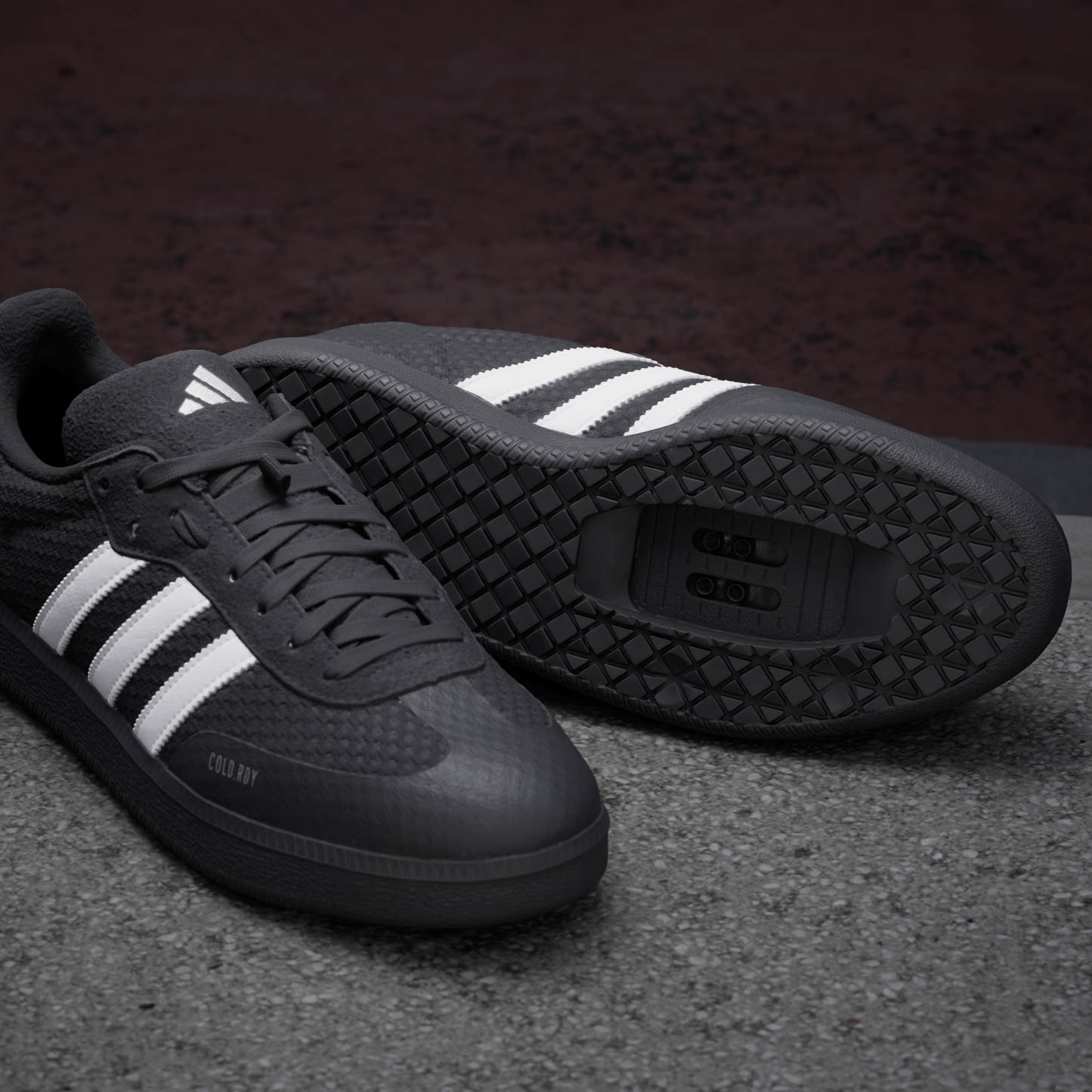 adidas Velosamba Cold.Rdy Cycling Shoes - Core Black / Cloud White / Zero Metalic - View 10