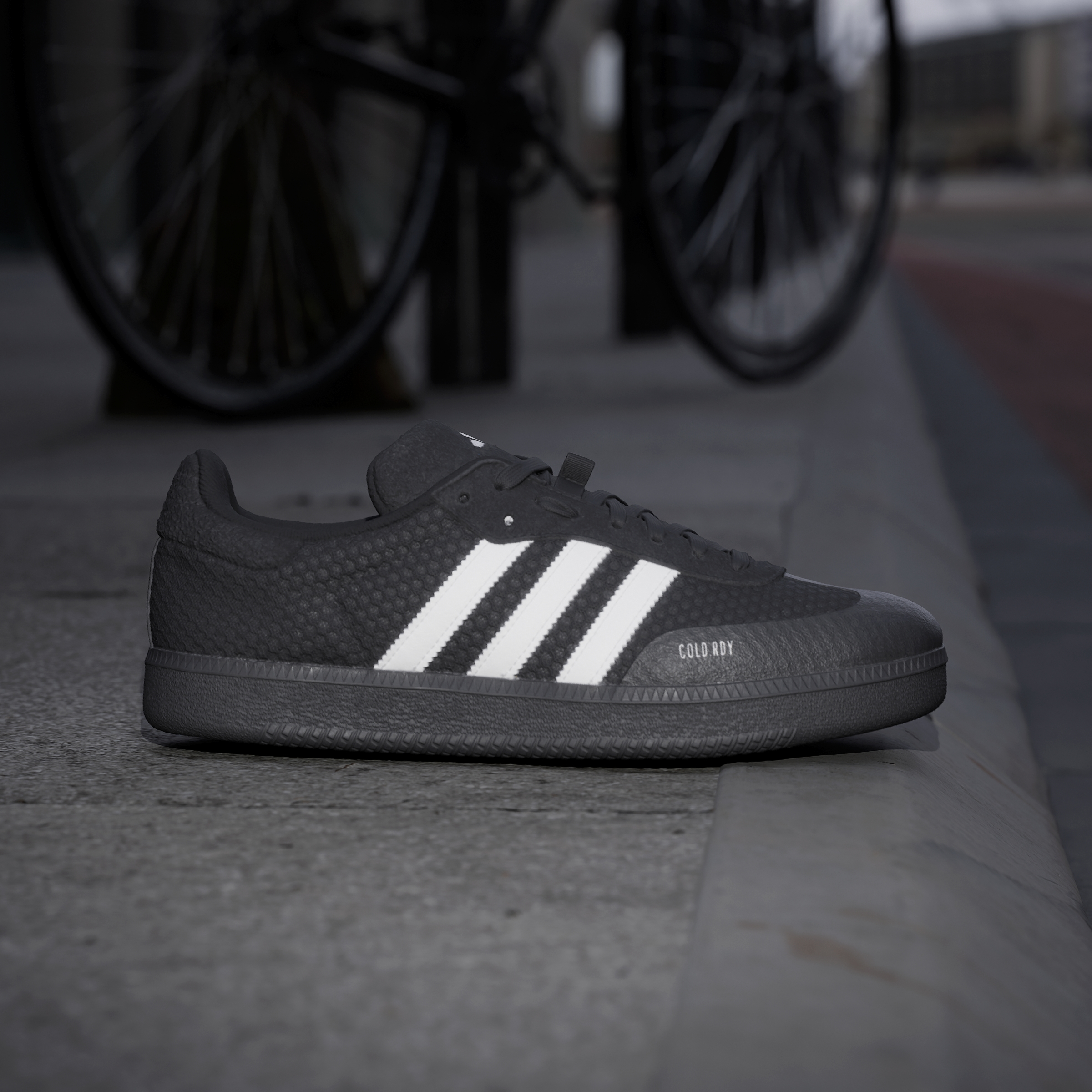 adidas Velosamba Cold.Rdy Cycling Shoes - Core Black / Cloud White / Zero Metalic - View 2