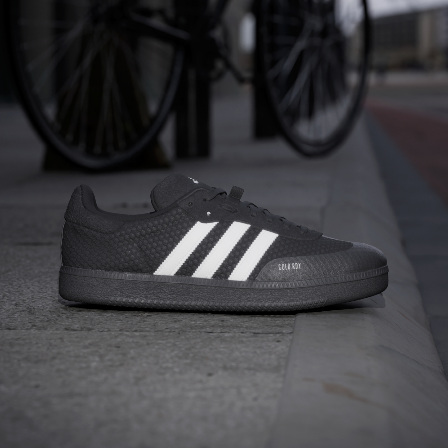 adidas Velosamba Cold.Rdy Cycling Shoes - Core Black / Cloud White / Zero Metalic - View 2