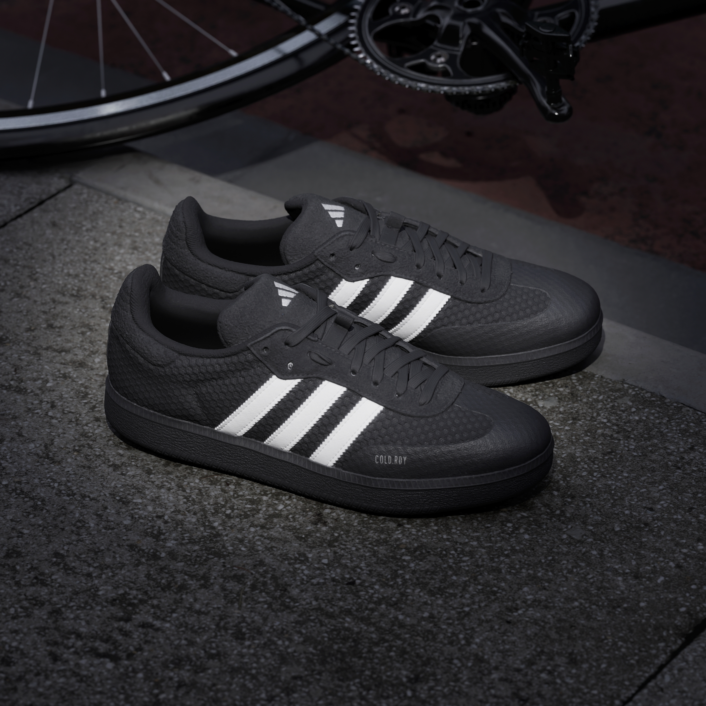 adidas Velosamba Cold.Rdy Cycling Shoes - Core Black / Cloud White / Zero Metalic - View 7