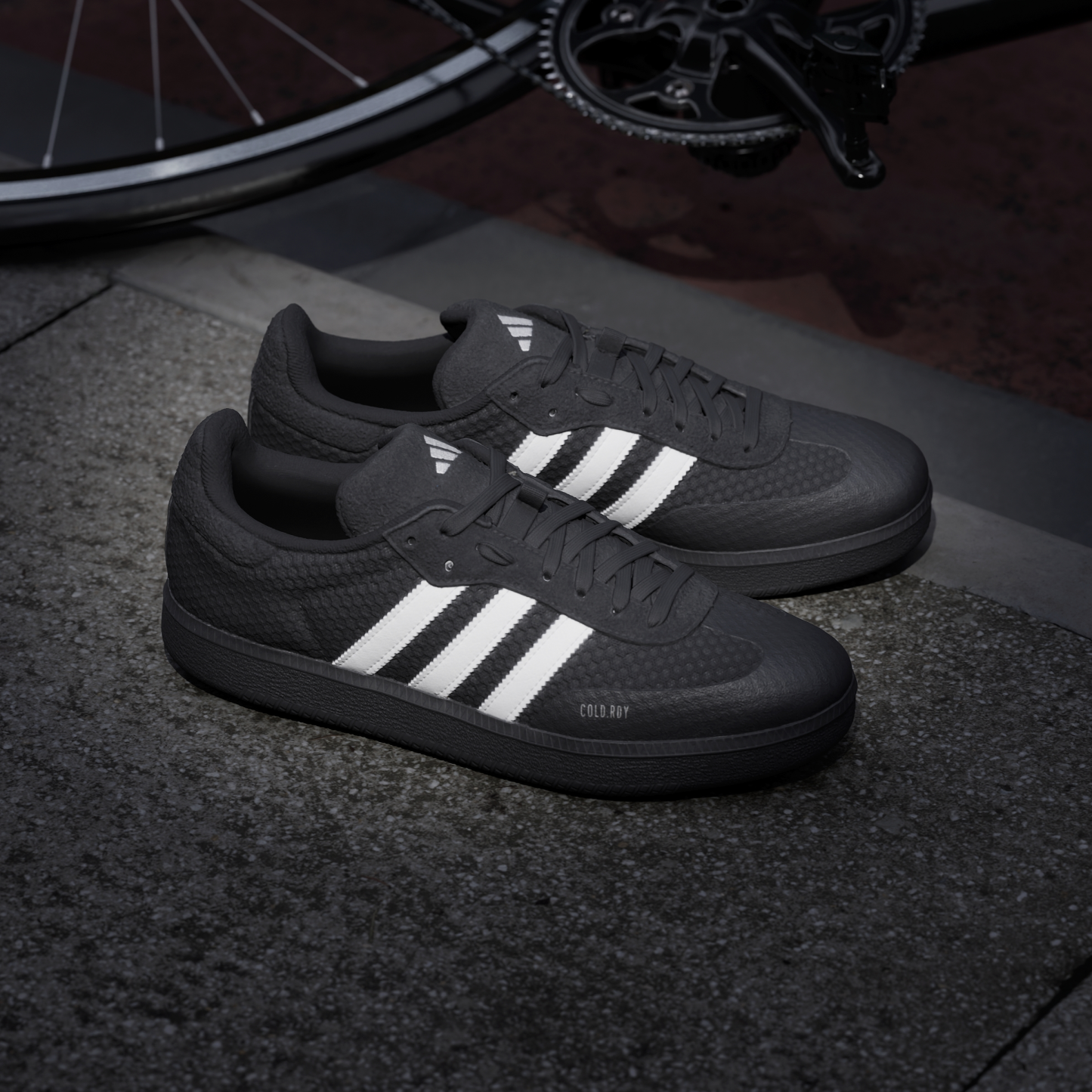 adidas Velosamba Cold.Rdy Cycling Shoes - Core Black / Cloud White / Zero Metalic - View 7