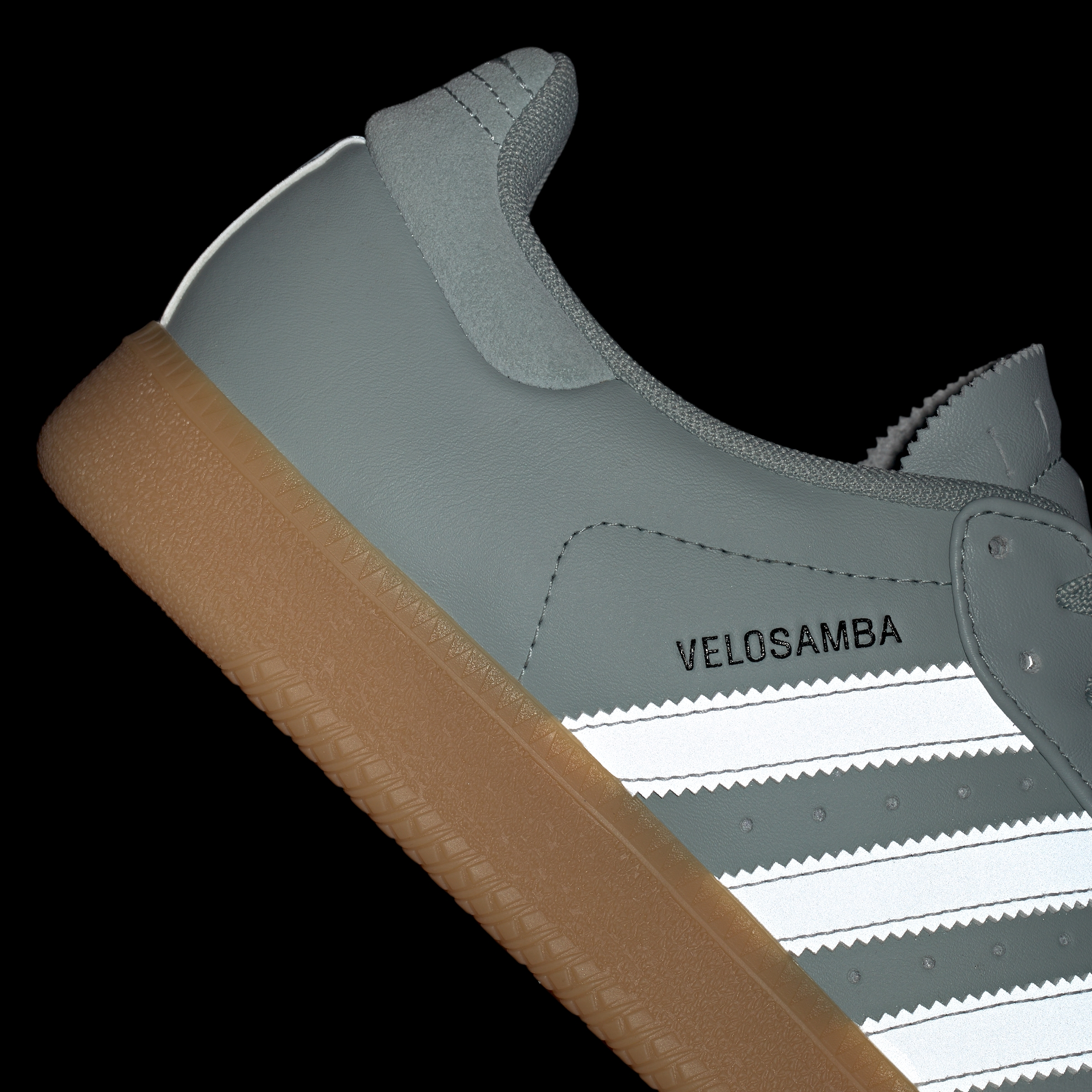 adidas Velosamba Leather Shoes - Wonder Sage / Cloud White / Core Black - View 10