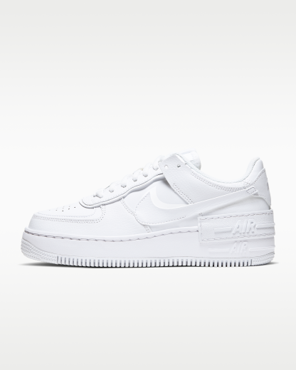 Nike Air Force 1 Shadow Women's Shoes - White/White/White - View 1