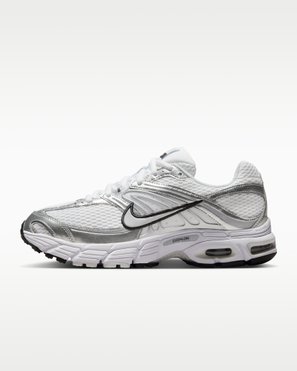 Nike Air Max Moto 2K Women's Shoes with Reflective Design Accents - White/Metallic Silver/Black/Photon Dust - View 1