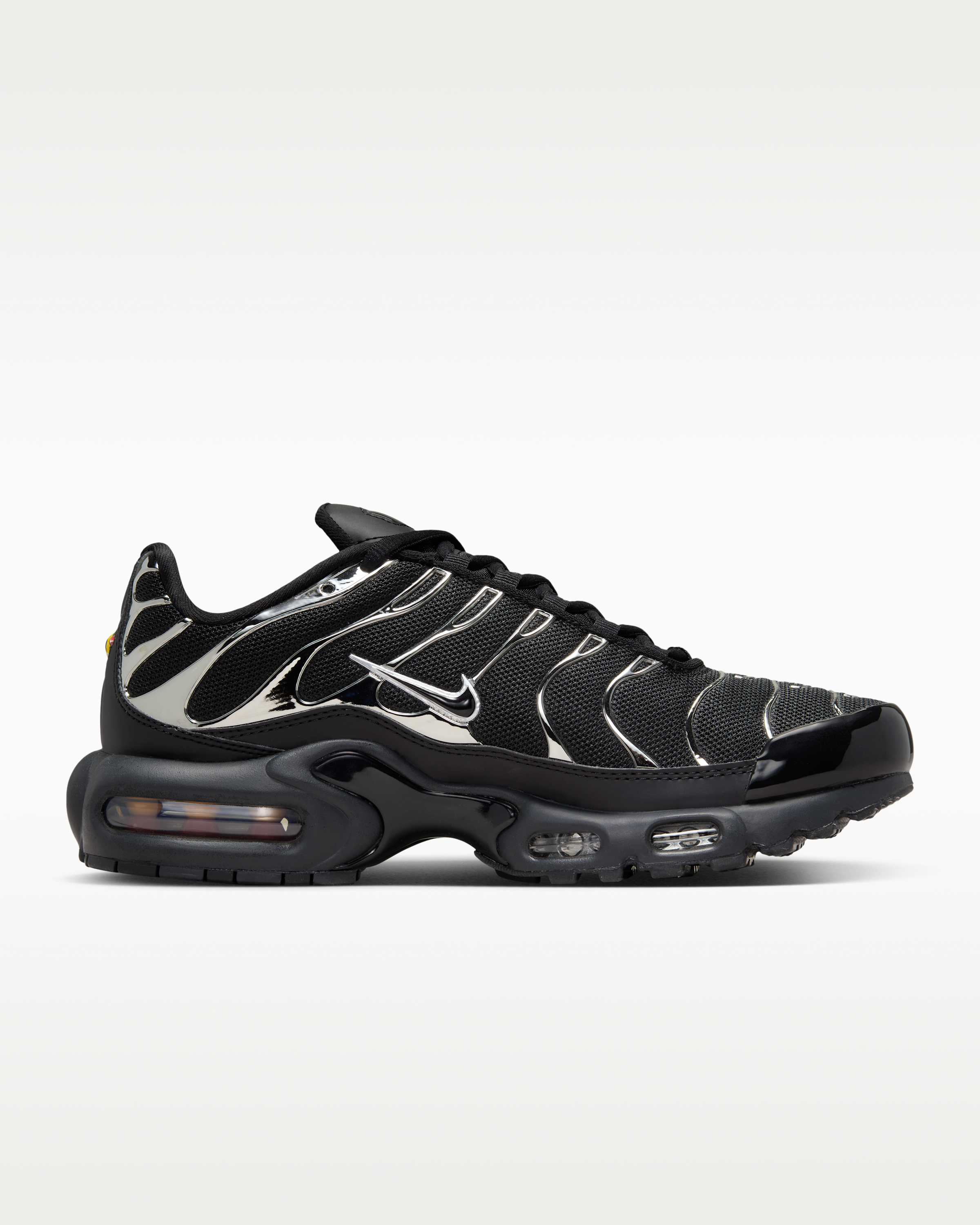 Nike Air Max Plus SE Women's Shoes - Black/Metallic Silver/Laser Crimson/Off-Noir - View 2