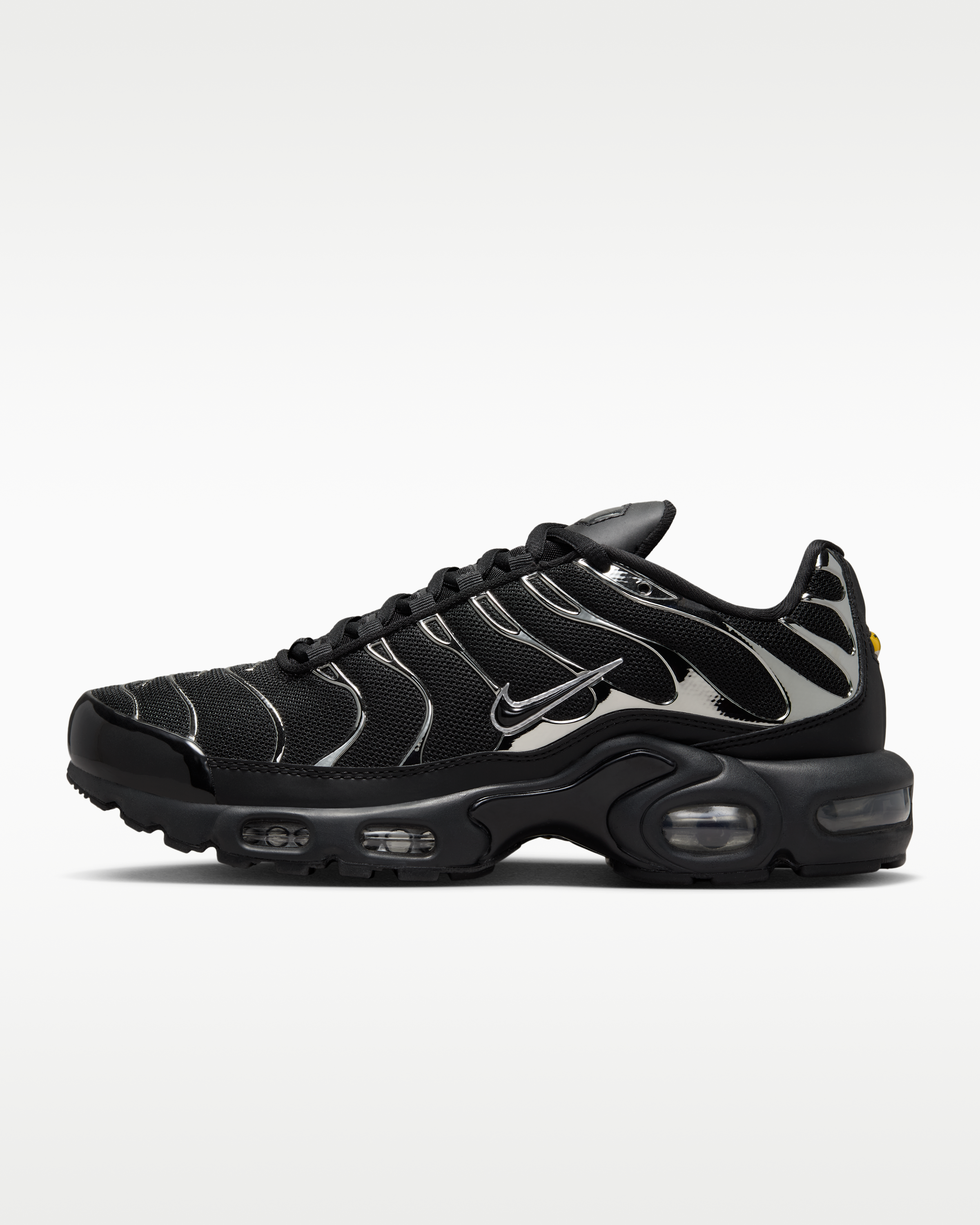 Nike Air Max Plus SE Women's Shoes - Black/Metallic Silver/Laser Crimson/Off-Noir - View 1