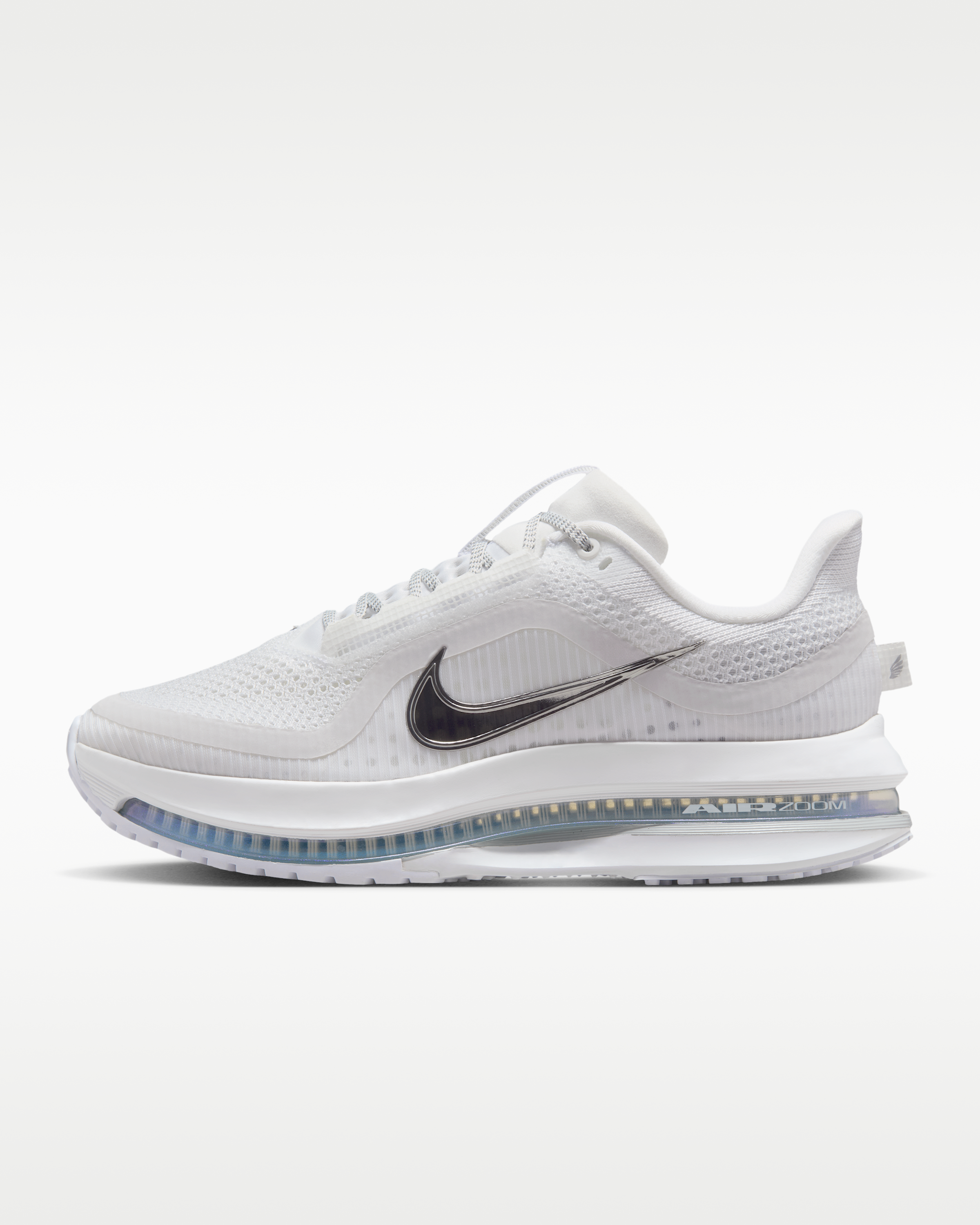 Nike Pegasus Premium Women's Road Running Shoes - White/Metallic Silver/Metallic Silver - View 1