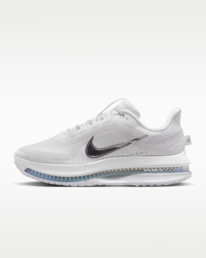 Nike Pegasus Premium Women's Road Running Shoes - White/Metallic Silver/Metallic Silver - View 1