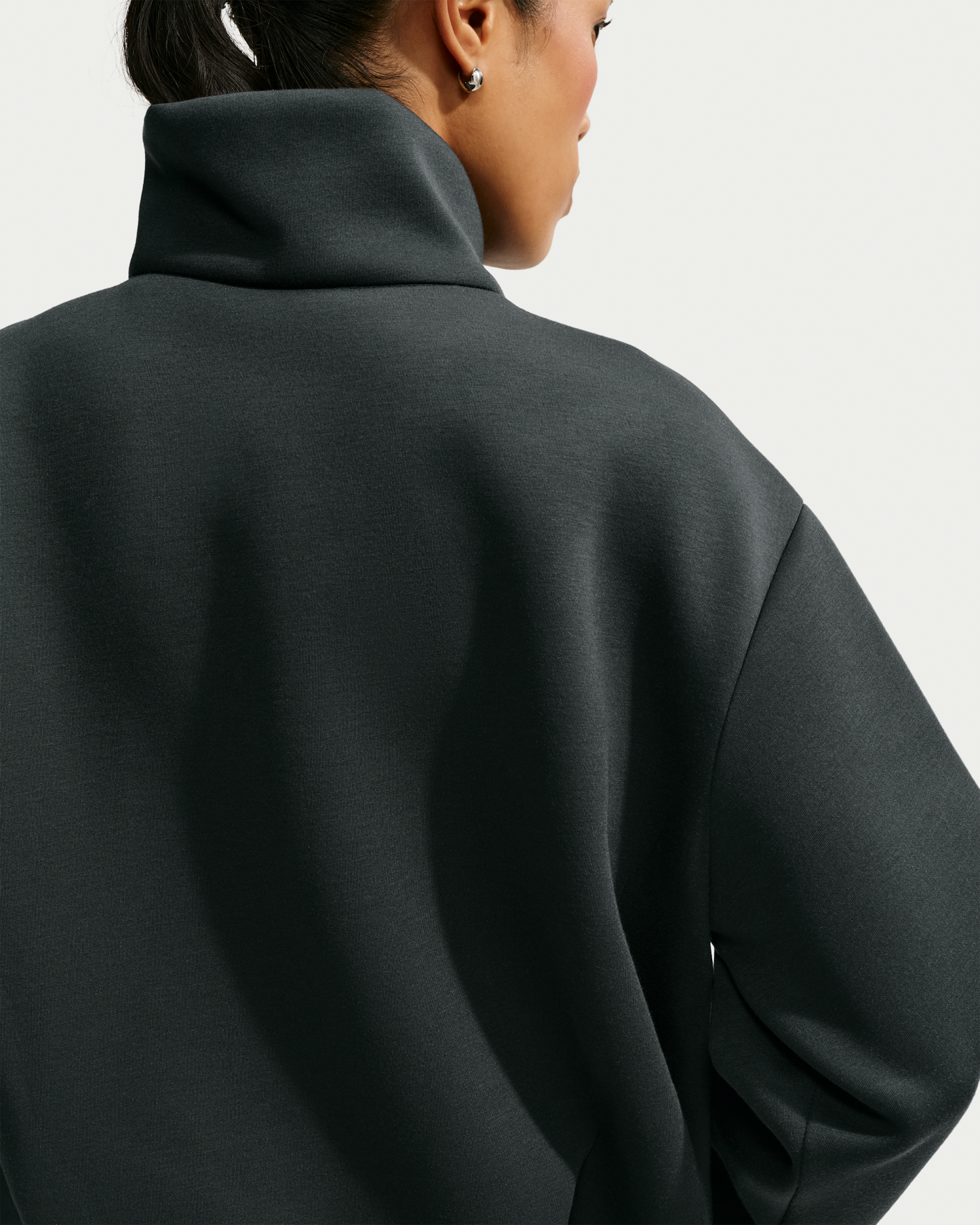 Nike Article Fleece Women's Oversized Jacket - Black/Black - View 2