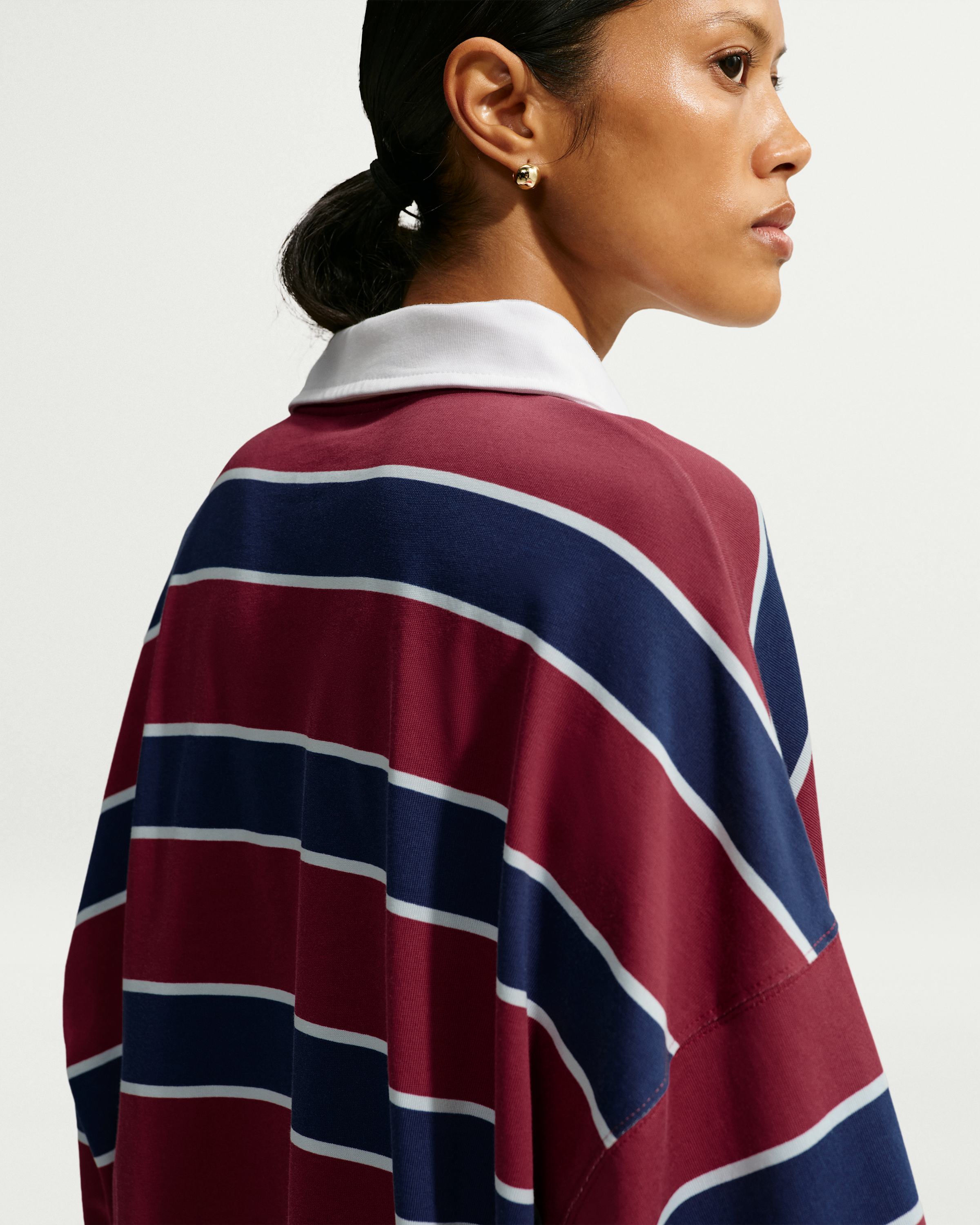 Nike Sportswear  Women's 1/4-Zip Sweatshirt - Team Crimson/Court Blue/Glacier Blue - View 2