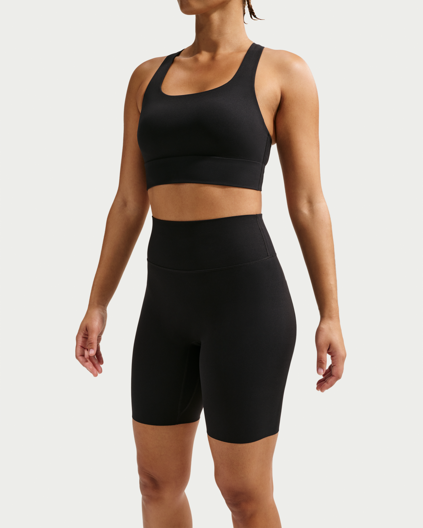 Nike Zenvy Women's High-Waisted 20.5cm (approx.) Biker Shorts - Black/Cool Grey - View 2