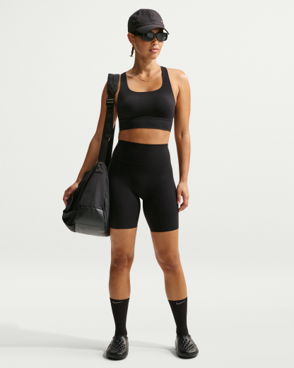 Nike Zenvy Women's High-Waisted 20.5cm (approx.) Biker Shorts - Black/Cool Grey - View 1