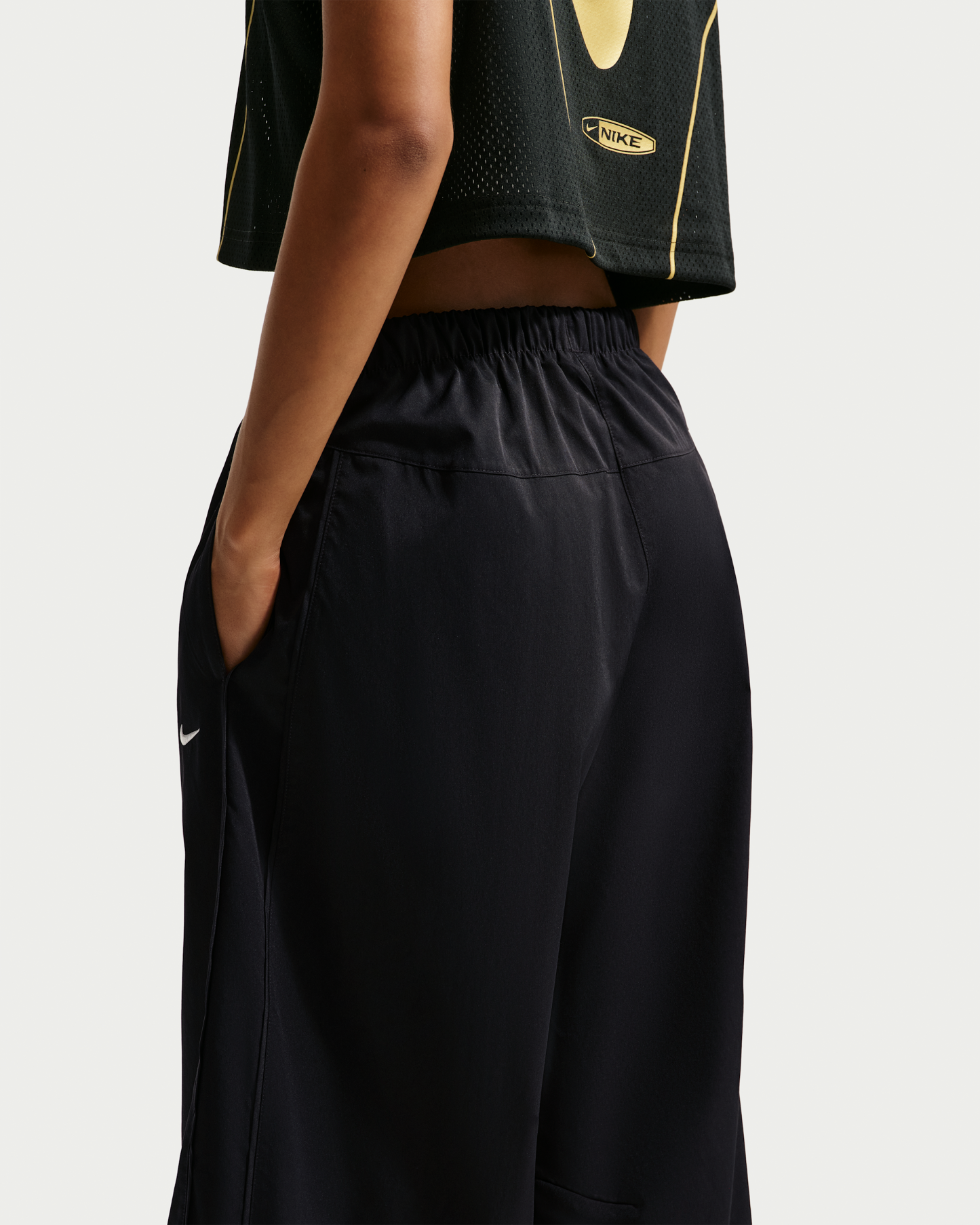 Nike Sportswear Women's Loose Mid-Rise Barrel Trousers - Black/Black/Sail - View 3