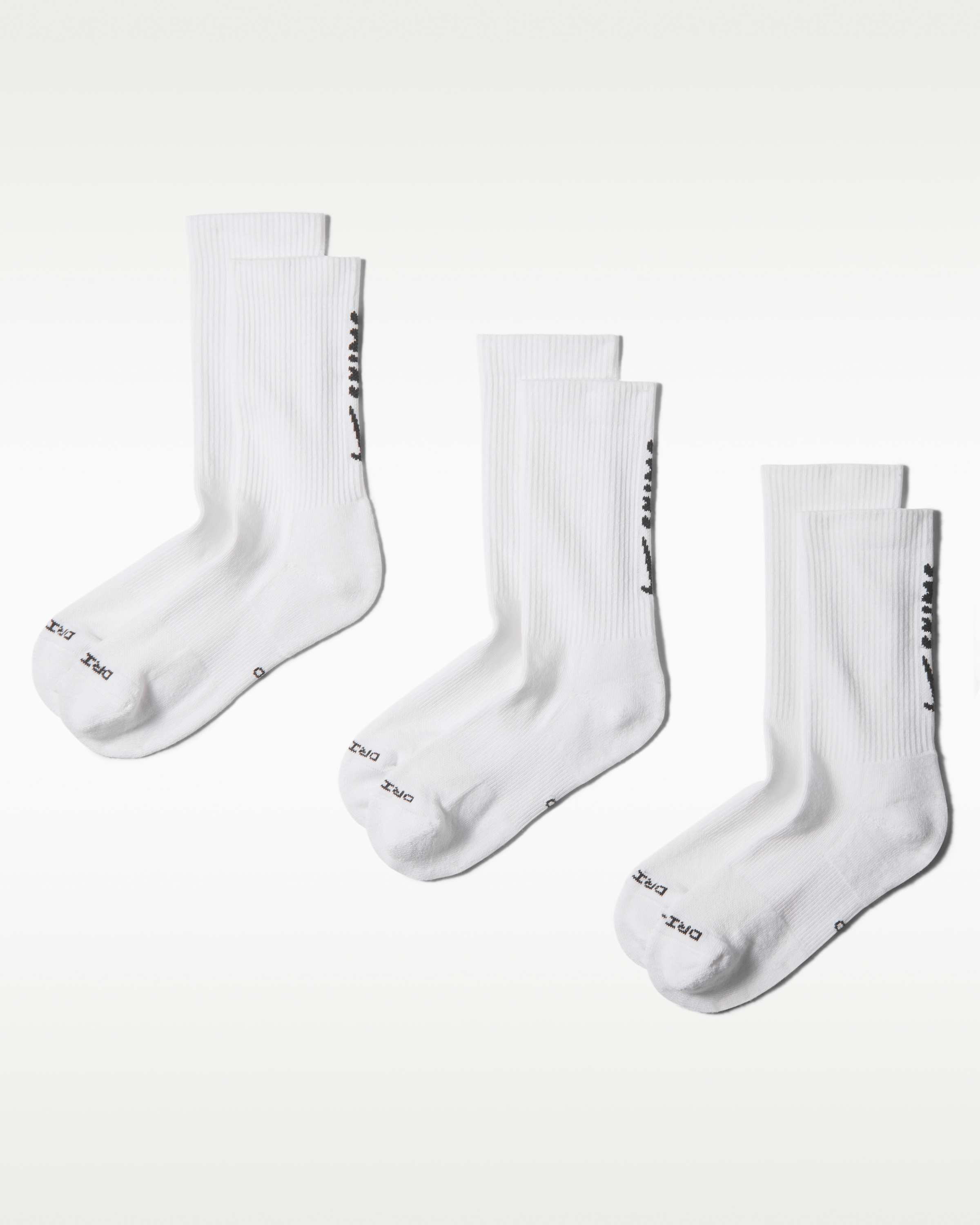 NikeSKIMS Dri-FIT Women's Dri-FIT Crew Socks (3 Pairs) - Multi-Colour/NSKM Snow/NSKM Obsidian - View 1