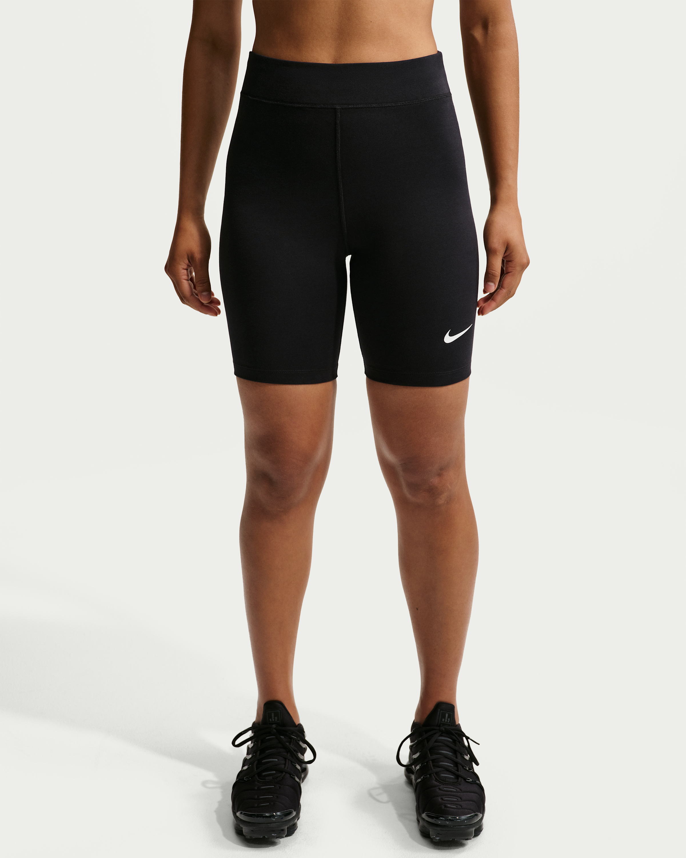 Nike Sportswear Classic Women's High-Waisted 20.5cm (approx.) Biker Shorts - Black/Sail - View 2