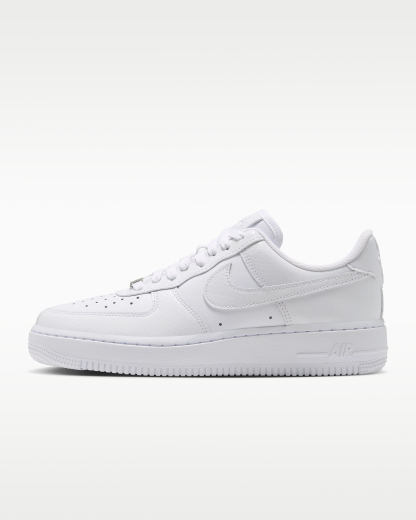 Nike Air Force 1 '07 Women's Shoes - White/Metallic Silver/White - View 1