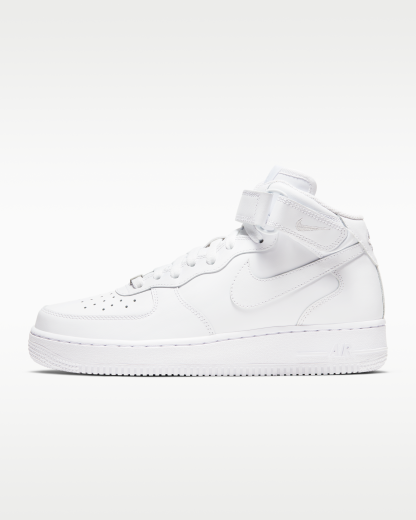 Nike Air Force 1 '07 Mid Women's Shoe - White/White/White - View 1