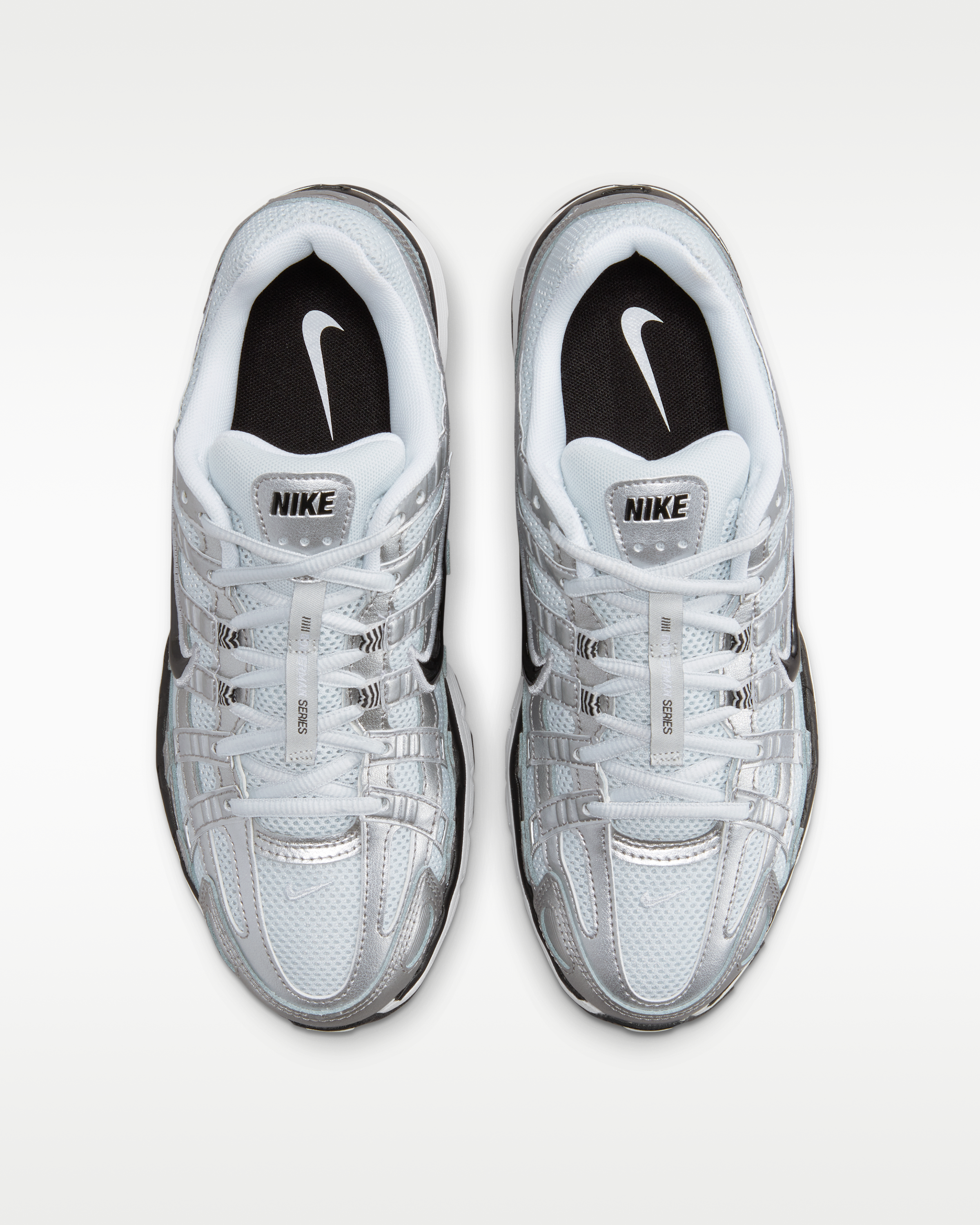 Nike P-6000 Shoes - White/Metallic Silver/Pure Platinum/Black - View 4
