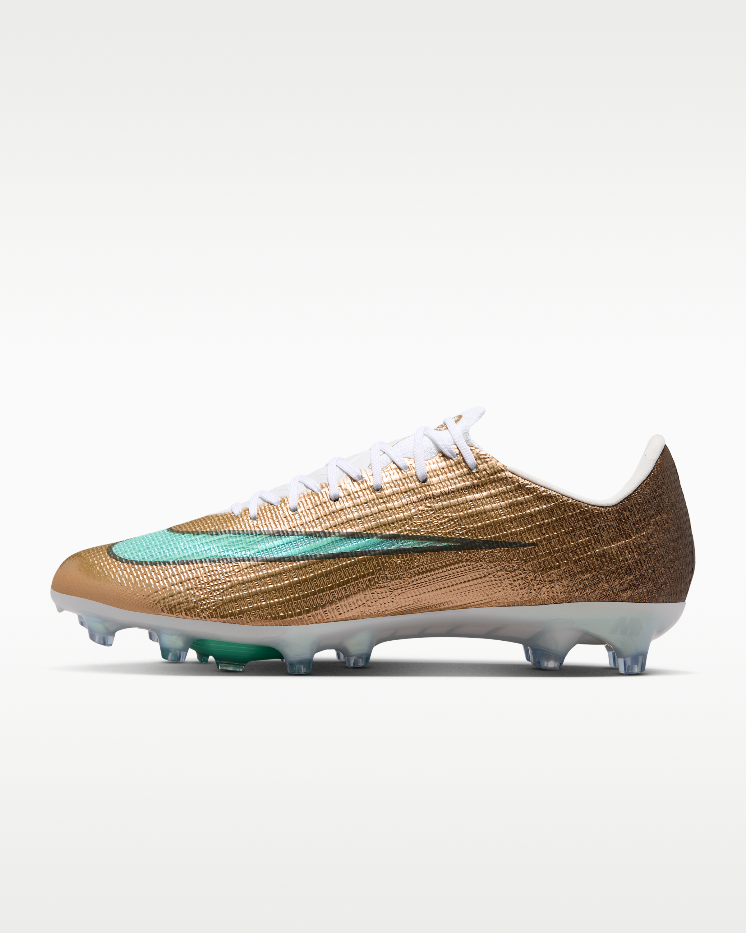 Nike Mercurial Superfly 11 Elite 'Kylian Mbappé' Artificial-Grass Low-Top Football Boots - Metallic Gold/Green Glow - View 1