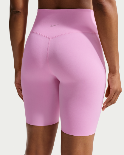 Nike Zenvy Women's High-Waisted 20.5cm (approx.) Biker Shorts - Pink Rise/Cool Grey - View 3