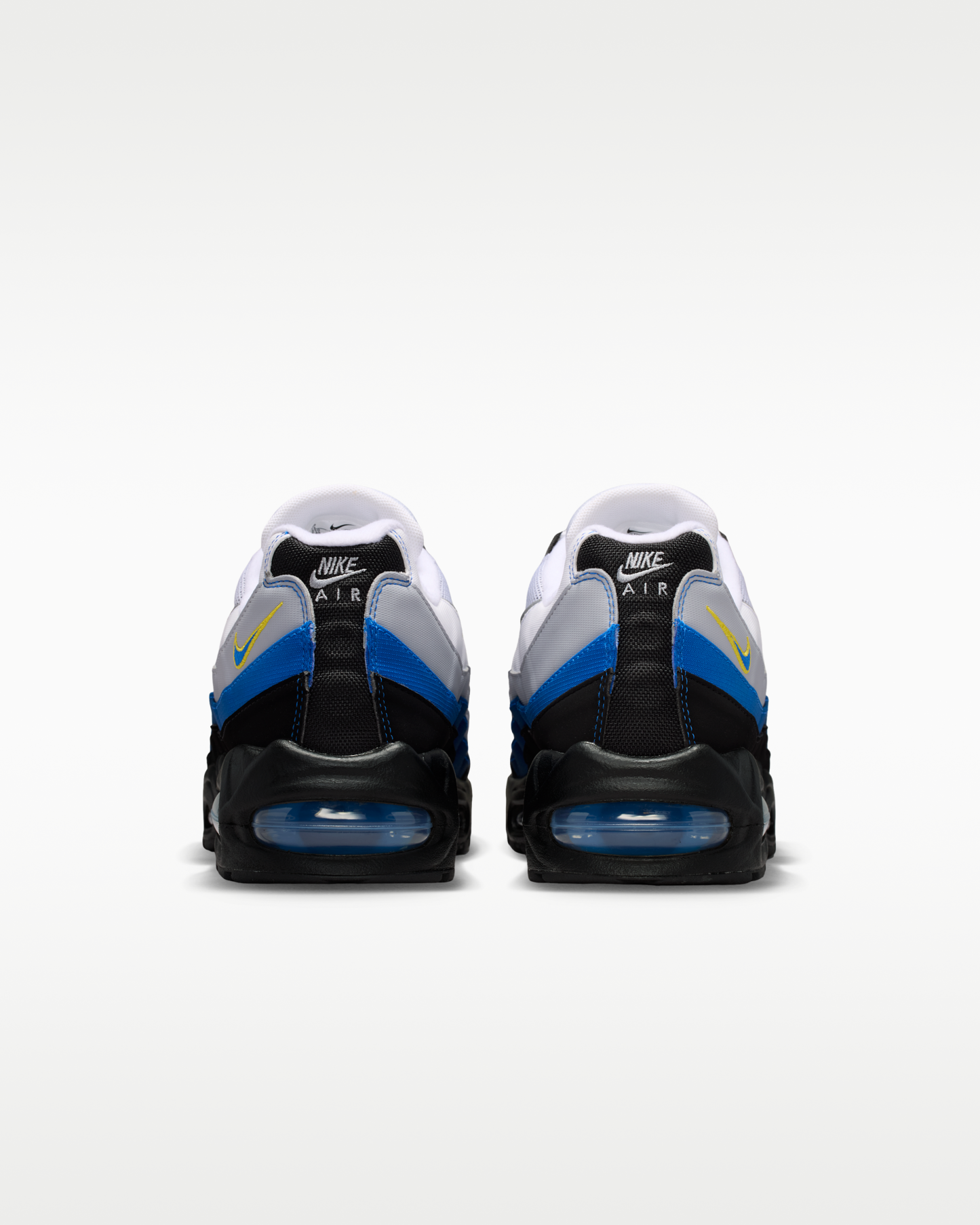 Nike Air Max 95 Big Bubble Men's Shoes - White/Black/Reflect Silver/Royal Blue - View 6
