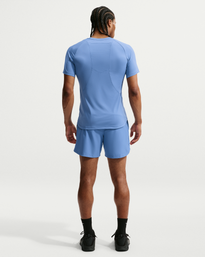 Nike Pro Training Men's Dri-FIT ADV Short-Sleeve Top - Indigo Storm/Indigo Storm/Black - View 5