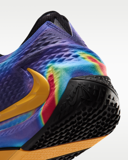 Ja 4 'Heat Check' Basketball Shoes - Obsidian/Dark Iris/Black/Total Orange - View 8