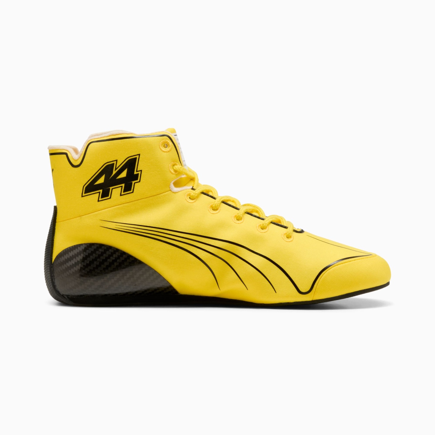 Scuderia Ferrari Speedcat Pro UK Lewis Hamilton Boots Men - Speed Yellow-PUMA Black - Image 5